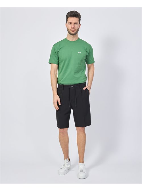 Yes Zee men's black bermuda shorts with elastic YES ZEE | P780-EW000801